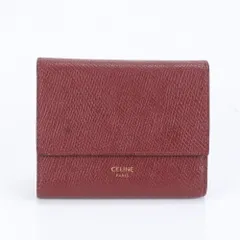 【大特価!!】セリーヌ スモールトリフォールド 折り財布 ブラウン×トリオンフ■ CELINE スモール トリオンフウォレット (CELINE/折りたたみ財布