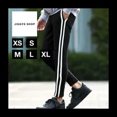 新品 未使用 roshell(ロシェル)裏毛マルチスウェットパンツ 201100 Aブラック2ライン