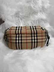✨希少✨BURBERRY ボディバッグ　ウェストポーチ ノバチェック　ブラウン 美品》BURBERRY ノバチェック キャンバス ウエストポーチ ボディ