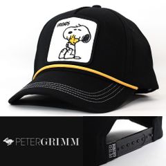 ローキャップ 帽子 Peter Grimm ピーターグリム Snoopy Friends ブラック PGC2026-BLK スヌーピーコラボ USA カリフォルニア