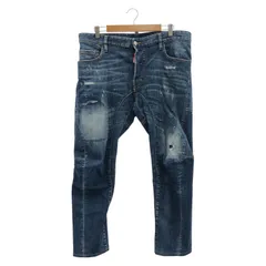 【中古】DSQUARED2 ダメージデニム サイズ50 ブルー[91]