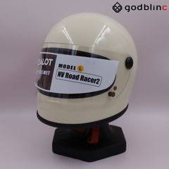 ZEALOT　NVロードレーサー2　CARBON HYBRID WHITE/BR　Lサイズ　NVC0016　フェイスヘルメットOWN