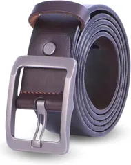 MO FACTORY メンズベルト 大きいサイズ 調整可能 120cm ビジネス M～XXL スーツ カジュアル 作業用 カジュアルベルト(シルバーバックル/茶色ベルト)