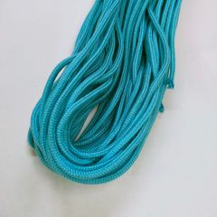 新品 d'collect 巾着ひも手芸用 パーカーひも アクリル紐（ひも）カラー紐 スピンドルコード・ひも 中 太さ4～4.2mm 20ｍ（1606-P3) (482.ターコイズグリーン)