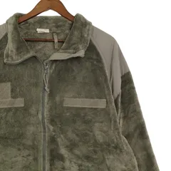 00's 米軍実物 ECWCS GEN3 LEVEL3 フリースジャケット 古着 メンズUS-2XLサイズ グリーン系 jc-0045
