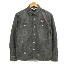 ベンデイビス 長袖シャツ トップス デニムシャツ メンズ Mサイズ グレー BEN DAVIS 【中古】のサムネイル
