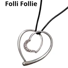 キラキラ　Folli Follie　チョーカー　ハート　ネックレス 925