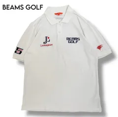 【BEAMS GOLF】ブランドロゴ刺繍 ポロシャツ　S