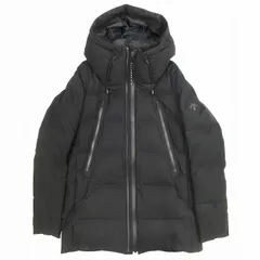 美品 17AW デサント DESCENTE ALLTERRAIN MOUNTAINEER オルテライン マウンテニア 水沢ダウン ダウンジャケット コート ブルゾン アウター フーデッド DOR-C8202 サイズS 黒 ブラックのサムネイル