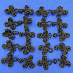 チャイナボタン　黒　10ｾｯﾄ