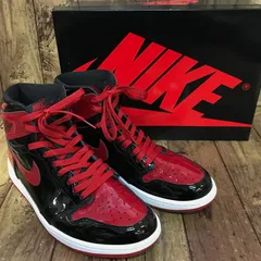 NIKE AIR JORDAN 1 HIGH OG PATENT BRED (ナイキ エアジョーダン 1 ハイOG パテントブレッド)【F0416-004】