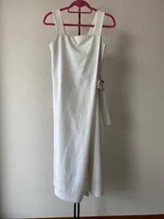 FRAY I.D ホワイトノースリーブロングワンピース