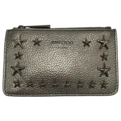JIMMY CHOO (ジミーチュウ) スタースタッズ カラビナ付き ジッパーキーケース コインケース カードケース シルバー J000135795001のサムネイル