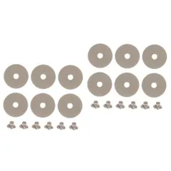 Abaodam 2個セット 溝ネジとワッシャー 長笛ネジパッド フルート用品 ガ