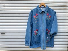flower刺繍カバーオール