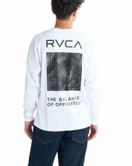 【SALE】2025春夏 新品【RVCA/ルーカ/ルカ】PALM BOX LT ロンＴ WHT メンズ BF041153
