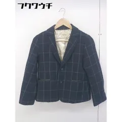 ◇ Unaca アナカ シングル 2B チェック 長袖 テーラードジャケット サイズ38 ネイビー グレー レディース  【中古】 【1202160007021】のサムネイル
