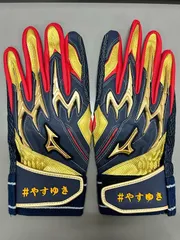 【刺繍済】ミズノプロ(mizuno pro)　一般用バッティング手袋（両手用)　シリコンパワーアークDI　1EJEA25014　サイズ：24