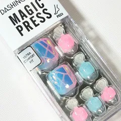 日本未発売1261 DASHING DIVA 「スターライト」 ダッシングディバ マジックプレス ペディキュア フット 足爪用 ネイルチップ 付け爪