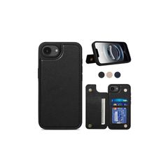 Shlybaay iPhone 16e 用 ケース 背面 手帳型 カード いPhone 16e 用 背面ケース スマホケース ICカード収納 手帳型ケース カードケース アイフォン 16e 用 アイホン 16e 用 カバー マグネット ファッション 6.1 0