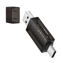 ★即日発送★SDカードリーダー マイクロSDカードリーダー Type-C & USB 3.0 超高速転送 OTG対応 1台2役 USB3.0 Microsd 2TBまで 大容量カードに対応 Android スマホ タブレット、MacBook、Windows P