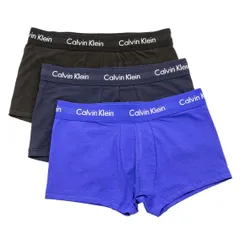 カルバンクライン：COTTON STRETCH ボクサーパンツ 3PK (ブラック/ブルーシャドー/コバルトウォーター)