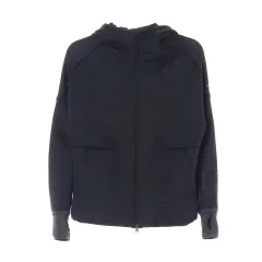 M adidas(アディダス) ZNE climaheat チャコールグレー 裏起毛 フィンガーホール フード ジップアップジャケット