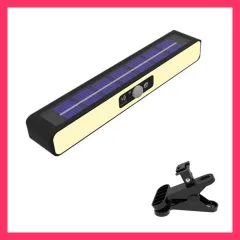 ★売れ筋★ ソーラー ライト センサーライト 屋外 led クリップ 防水 人感 充電式 防犯 ガーデン 玄関 廊下 自動点灯 消灯 照明 明暗 明るい 壁掛け 室内