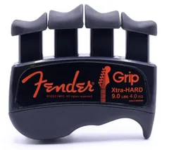 Fender GRIPの手と指のエクササイザー (エクストラハード - 9ポンド / 4kg) ? すべての弦楽器(ギター、ベース、バイオリンなど)の演奏を向上させる最高の人間工学的指強化器。