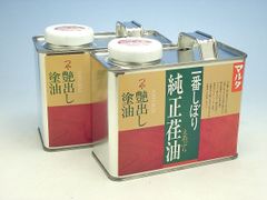 マルタ　荏油（えあぶら）２缶セット（500ｇ×２）　宮内庁御用達　木部保護 家具 アンティーク