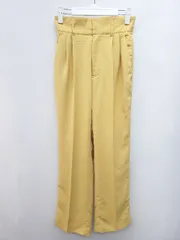 ◇ COCO DEAL ココ ディール ハイウエスト ウエストゴム タック テーパードパンツ サイズ1 イエロー レディース P  【1403110002558】