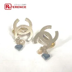 CHANEL シャネル イヤリング CC ココマーク フェイクパール ハート メタル