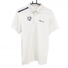 ラルフローレン 半袖ポロシャツ 白 襟ロゴプリント  メンズ  ゴルフウェア Ralph Lauren