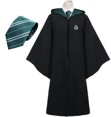 Slytherin（2 ピース スーツ）_L [§ＵＴ∞ＵＮ－ＴＩＮ] ハリーポッター ローブ ローブ Slytherin スリザリン 衣装 単品 コスチューム cosplay 男女共用 L ネクタイ付き…