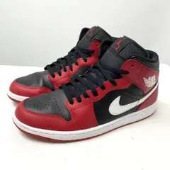 【中古】NIKE AIR JORDAN 1 MID Gym Red サイズ28.5cm DQ8426-061 スニーカー ナイキ エアジョーダン1[17]