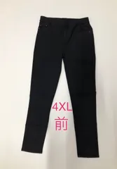 【新品】デニム風レギンス　４ＸＬ　ブラック
