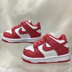 【三沢店80-0-0813】 9cm 美品 ベビーシューズ スニーカー 赤 レッド ナイキ ダンク LOW リトルキッズシューズ / Nike Dunk Low Little Kids' Shoes  NIKE DC 9562-111 ベビーシューズ