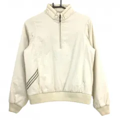 アディダス 中綿ジャケット ベージュ ハーフジップ プルオーバー レディース S/P ゴルフウェア adidas