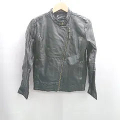 ◇ ⊇ ZOZOTOWN ゾゾタウン ライダース 長袖 ジップアップブルゾン サイズ38 ブラック レディース E  【1501230041683】