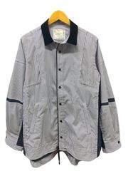 sacai (サカイ) Cotton Poplin Shirt ドッキング ポプリンシャツ 日本製 21-02583M 表記サイズ 2 (M相当) ブルー メンズ/025