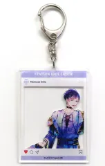 【中古】キーホルダー 百瀬志生 「STATION IDOL LATCH! POP-UP SHOP エキメン総選挙 出張購買所 SNS風アクリルキーホルダー PALE TONE series B」