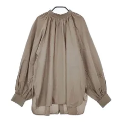 BEAUTY&YOUTH UNITED ARROWS バックボタンボリュームスリーブ ブラウス シャツ グレー レディース ビューティアンドユース【中古】5-0322M∞