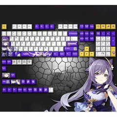 【未開封】原神公式 刻晴 疾雷快雨キーボード 原神 刻晴・疾雷快雨 メカニカルキーボード｜HAKUTEA