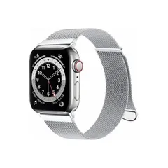 CAERMA Apple Watch バンド アップルウォッチ バンド (38mm/40mm/41mm，シルバー)