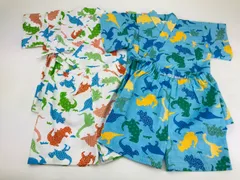 日本製男の子　ベビー甚平　恐竜柄　９０、９５ｃｍ　綿１００％(021922)のサムネイル