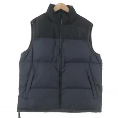 【中古】STUSSY ダウンベスト L RNNO94974 ブラック ネイビー ステューシー[10]のサムネイル