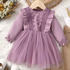 チュールワンピース