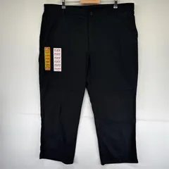 古着 美品 ディッキーズ Dickies ワークパンツ タグ付き デッドストック ダブルニー チノパン 作業着 w44 L30  ブラック メンズ