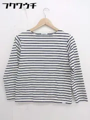 ◇ FORK&SPOON URBAN RESEARCH ボーダー 長袖 Tシャツ カットソー サイズ1 ベージュ系 ネイビー系 レディース  【中古】 【1111110002699】