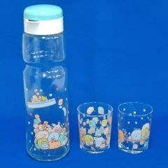 [중고] 식기 기타 (캐릭터) 미세사키 다가시야 보리차 포트 & 글라스 세트 [스미코구라시]